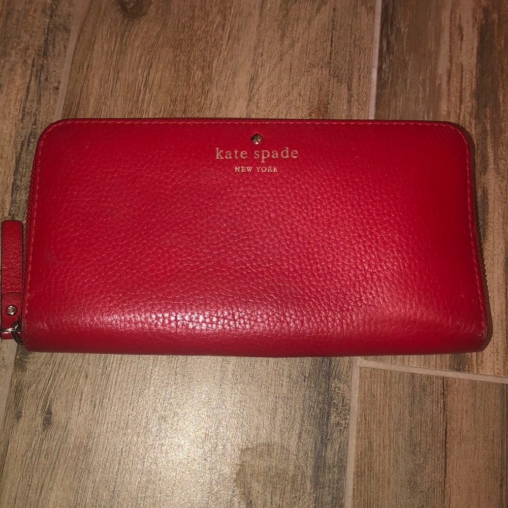 Red for Good Luck Kate Spade wallet